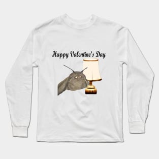 Valentine’s Day Moth and Lamp Long Sleeve T-Shirt